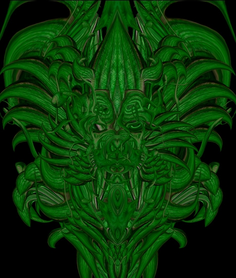 Creation of absorbing green: Step 16
